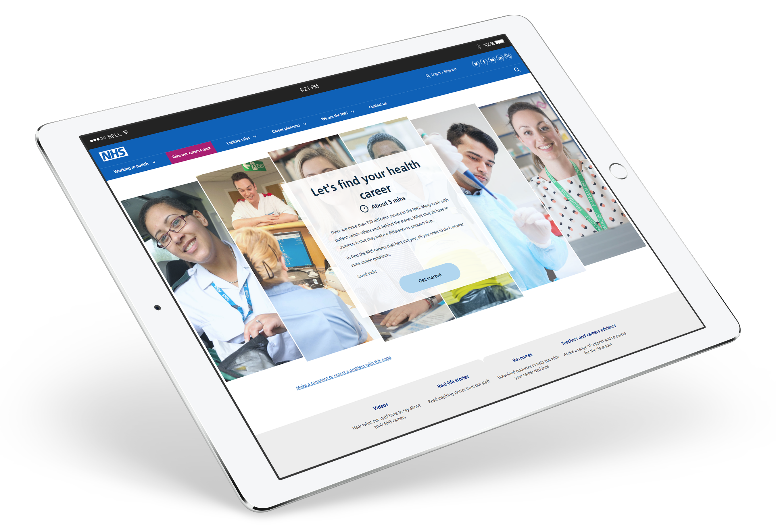 :Let's find your health career website